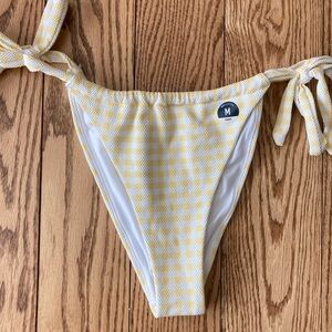 Hollister yellow gingham bikini bottoms